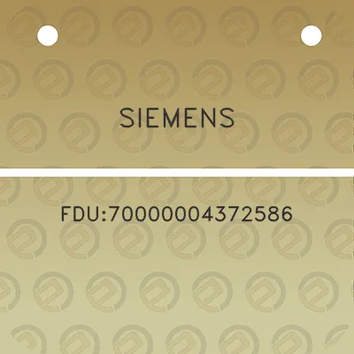 siemens-fdu70000004372586