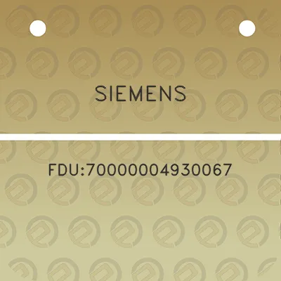 siemens-fdu70000004930067