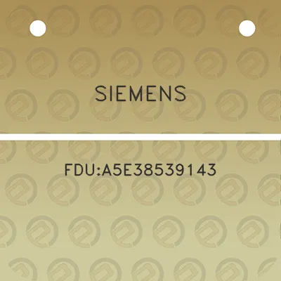 siemens-fdua5e38539143