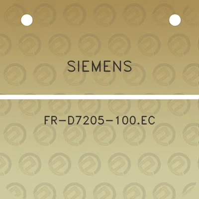 siemens-fr-d7205-100ec