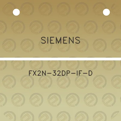 siemens-fx2n-32dp-if-d