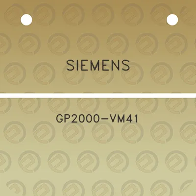 siemens-gp2000-vm41