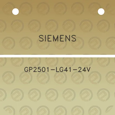 siemens-gp2501-lg41-24v