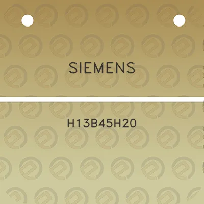 siemens-h13b45h20