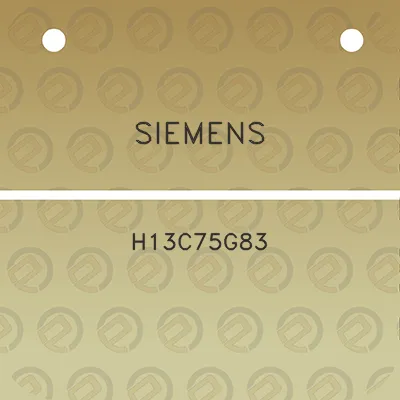 siemens-h13c75g83