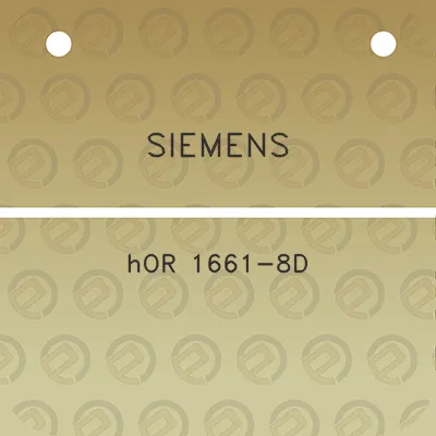 siemens-hor-1661-8d