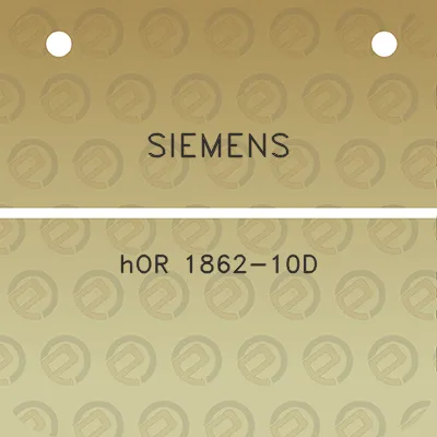 siemens-hor-1862-10d