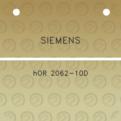 siemens-hor-2062-10d