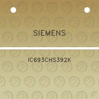 siemens-ic693chs392k