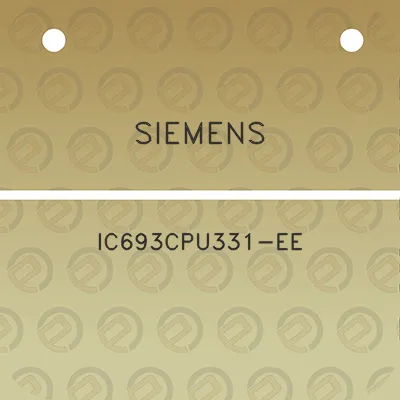 siemens-ic693cpu331-ee