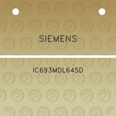 siemens-ic693mdl645d