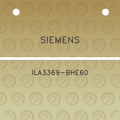 siemens-ila3369-bhe60