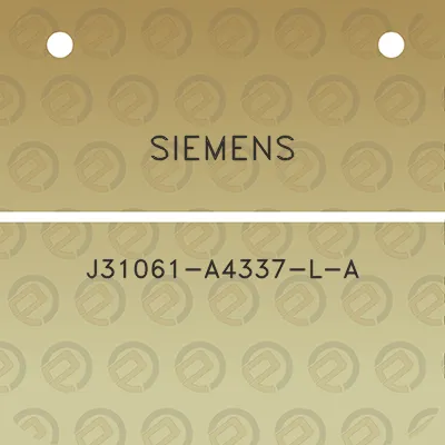 siemens-j31061-a4337-l-a