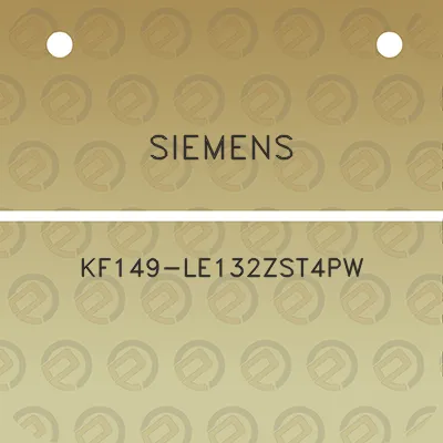 siemens-kf149-le132zst4pw