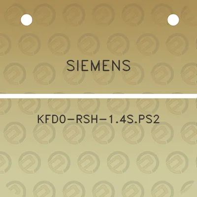 siemens-kfd0-rsh-14sps2