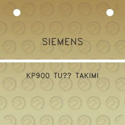 siemens-kp900-tus-takimi