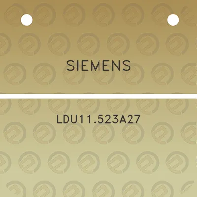 siemens-ldu11523a27