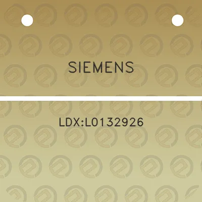 siemens-ldxl0132926