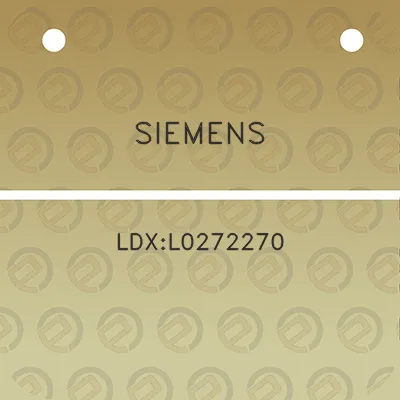 siemens-ldxl0272270