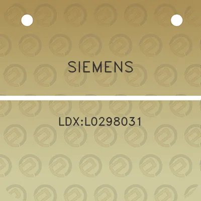 siemens-ldxl0298031