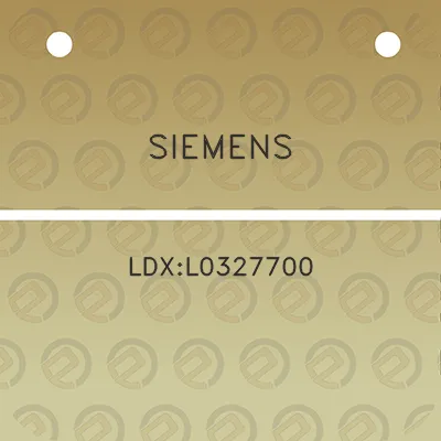 siemens-ldxl0327700