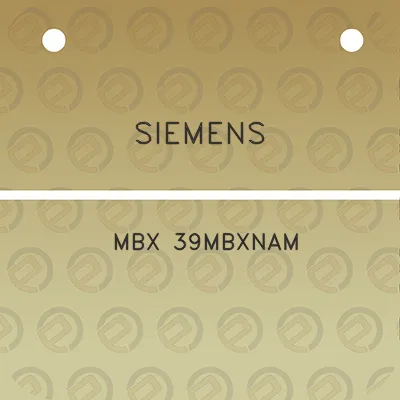 siemens-mbx-39mbxnam