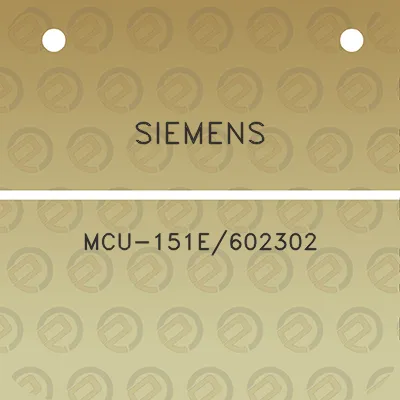 siemens-mcu-151e602302