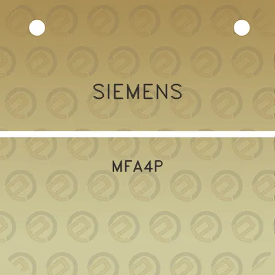 siemens-mfa4p