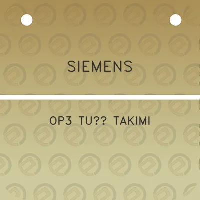 siemens-op3-tus-takimi