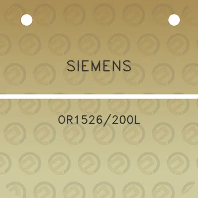 siemens-or1526200l