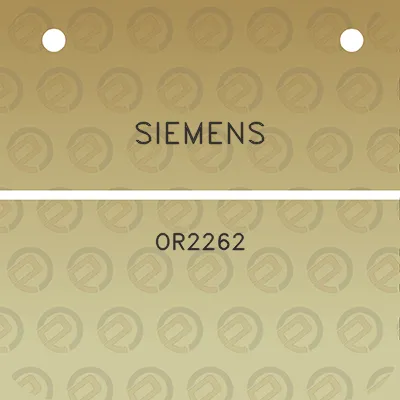 siemens-or2262