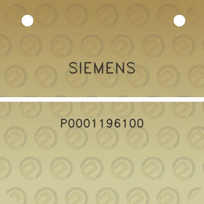 siemens-p0001196100