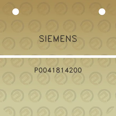 siemens-p0041814200