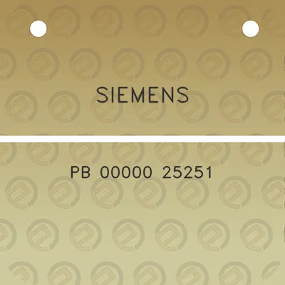 siemens-pb-00000-25251