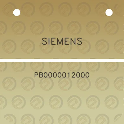 siemens-pb0000012000