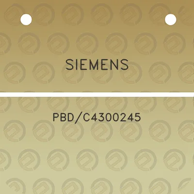 siemens-pbdc4300245