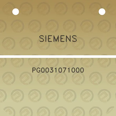 siemens-pg0031071000