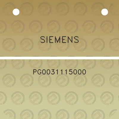 siemens-pg0031115000