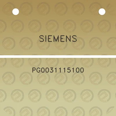 siemens-pg0031115100