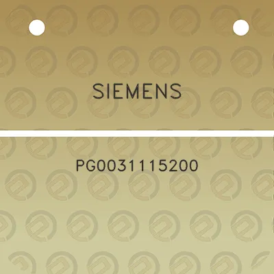 siemens-pg0031115200