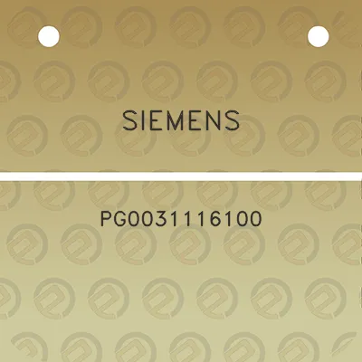 siemens-pg0031116100