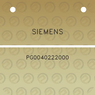 siemens-pg0040222000