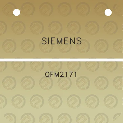 siemens-qfm2171