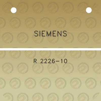 siemens-r-2226-10