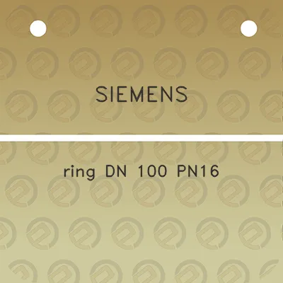 siemens-ring-dn-100-pn16