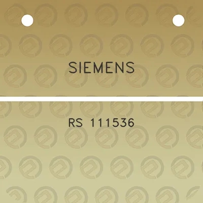 siemens-rs-111536