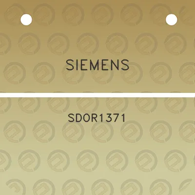 siemens-sdor1371