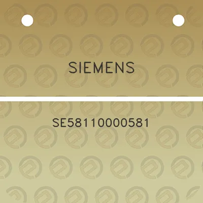 siemens-se58110000581