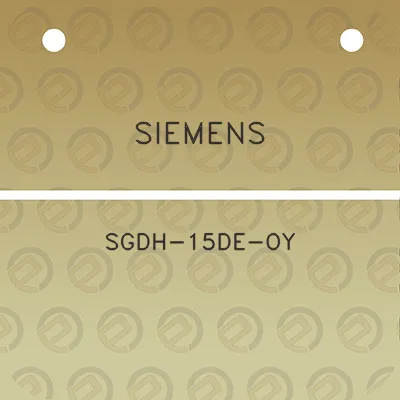 siemens-sgdh-15de-oy