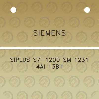 siemens-siplus-s7-1200-sm-1231-4ai-13bit